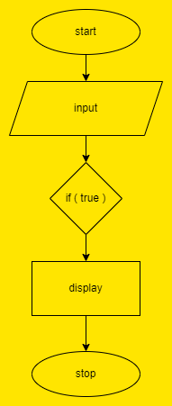 flowchart of if statement in c++