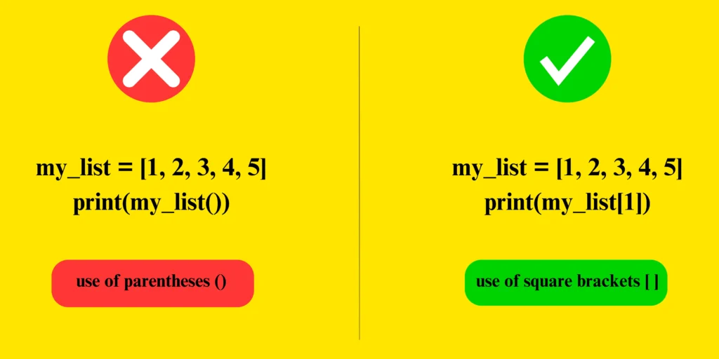 Python TypeError: list object is not callable