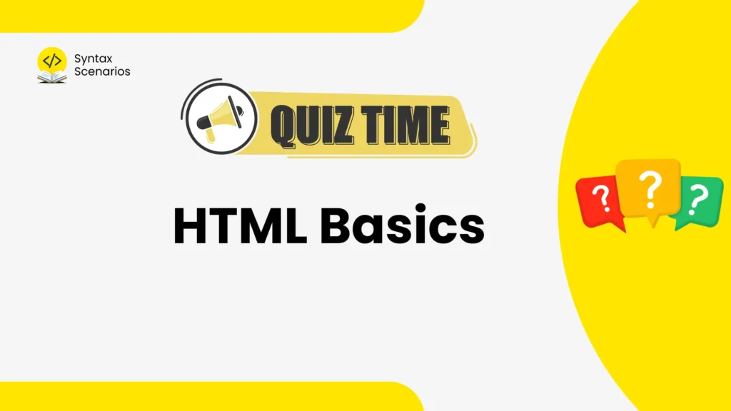 html basics quiz