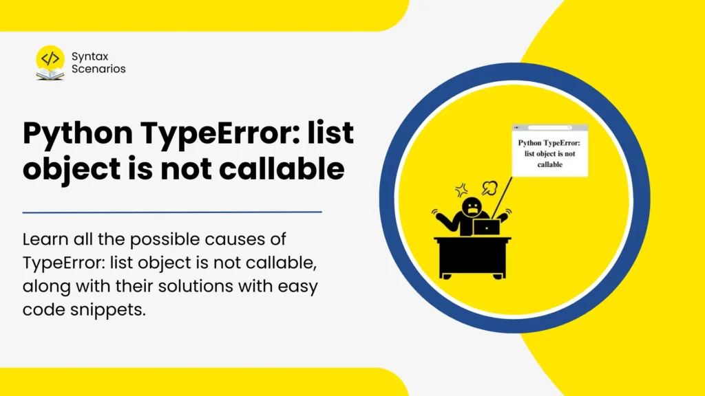 python typeerror list object is not callable