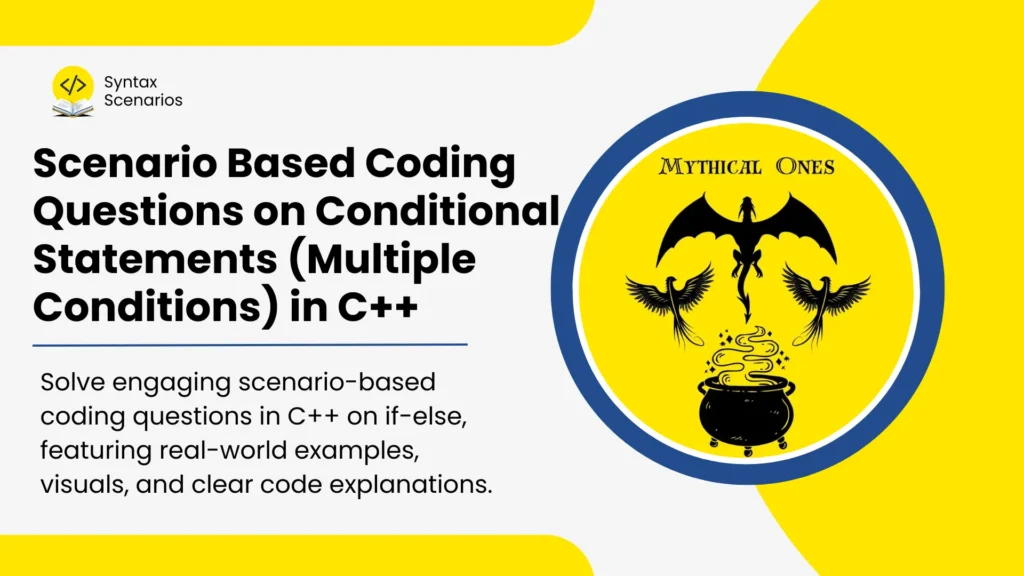 scenario based coding questions on if else in c++