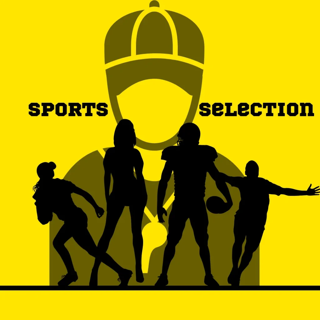 Sports selection scenario program in C++ using nested if-else statements