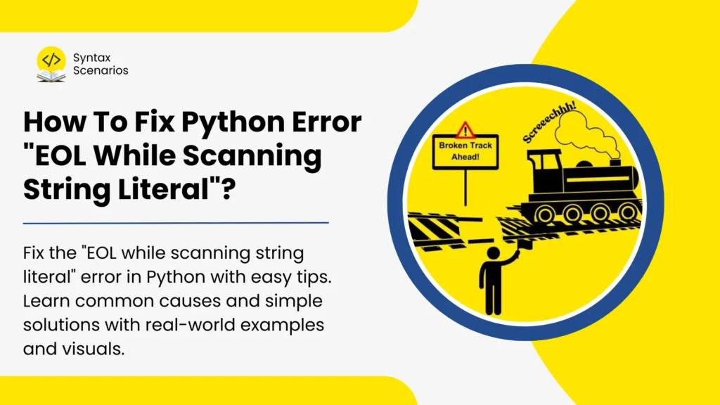 fix python error eol while scanning string literal