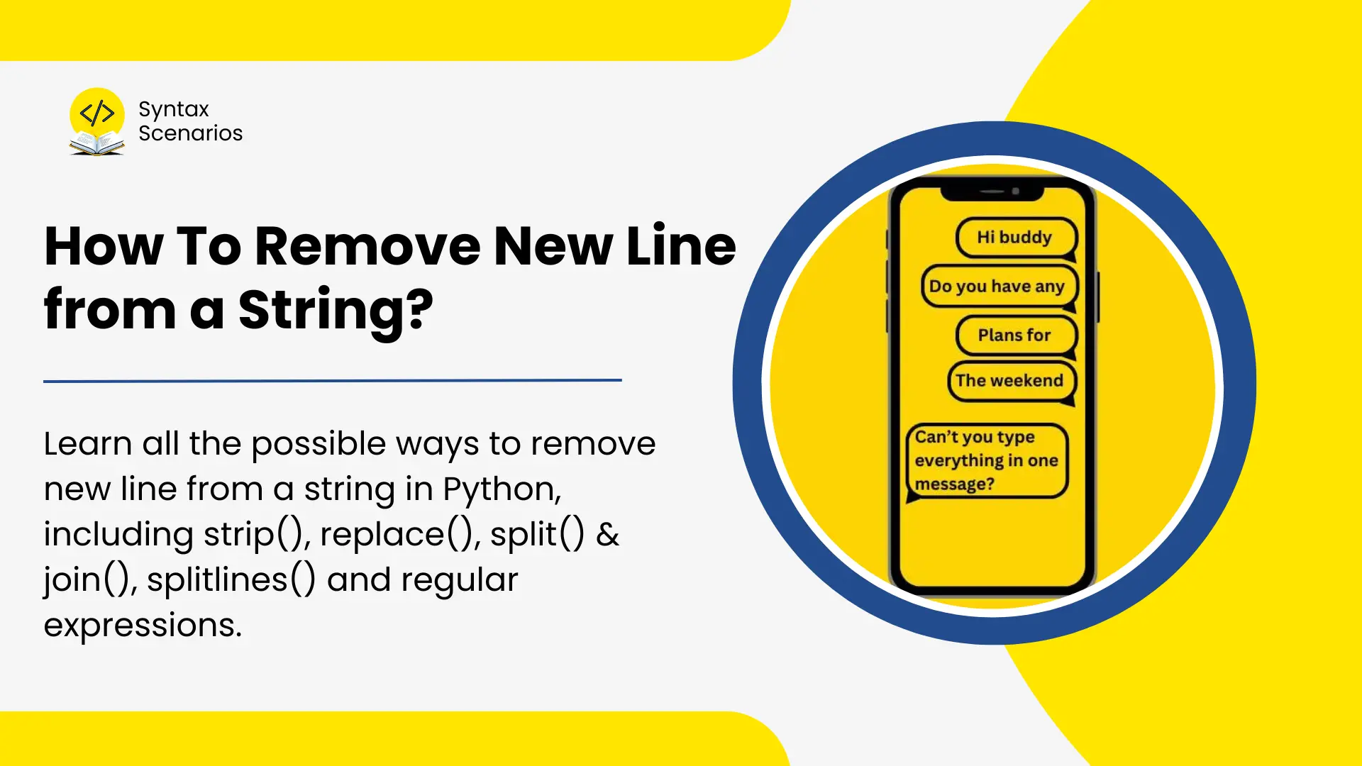 How To Remove Newline From A String In Python