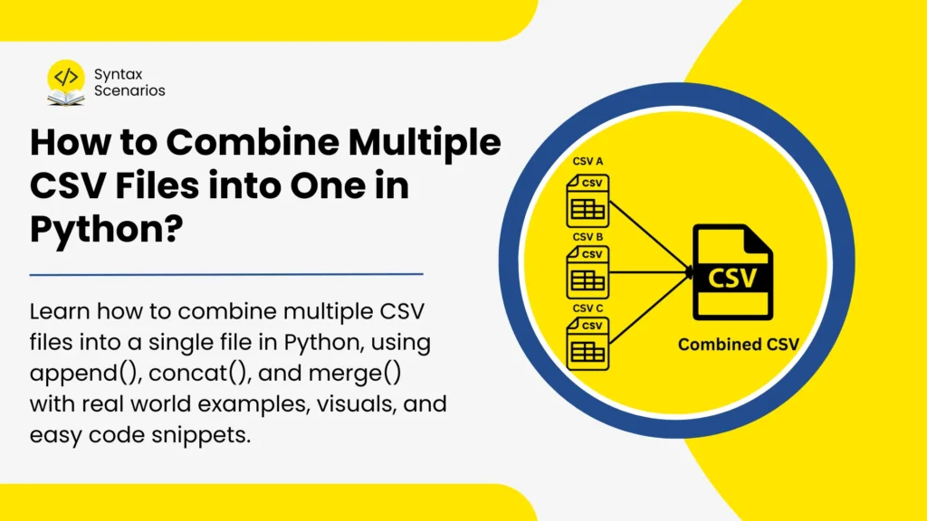 combine multiple csv files python