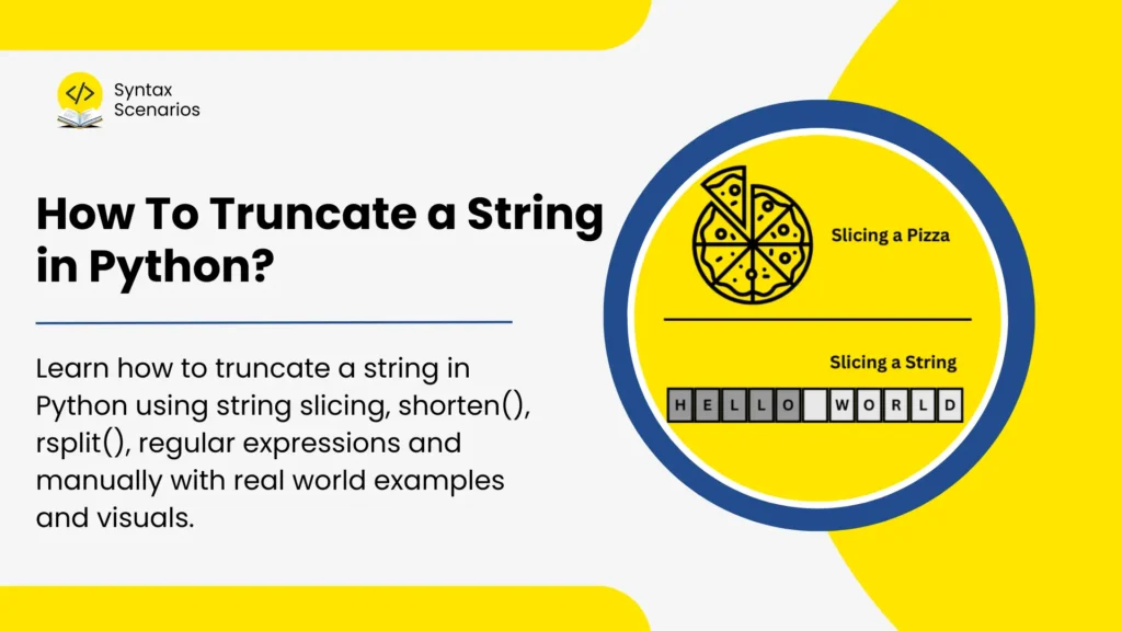 truncate a string python