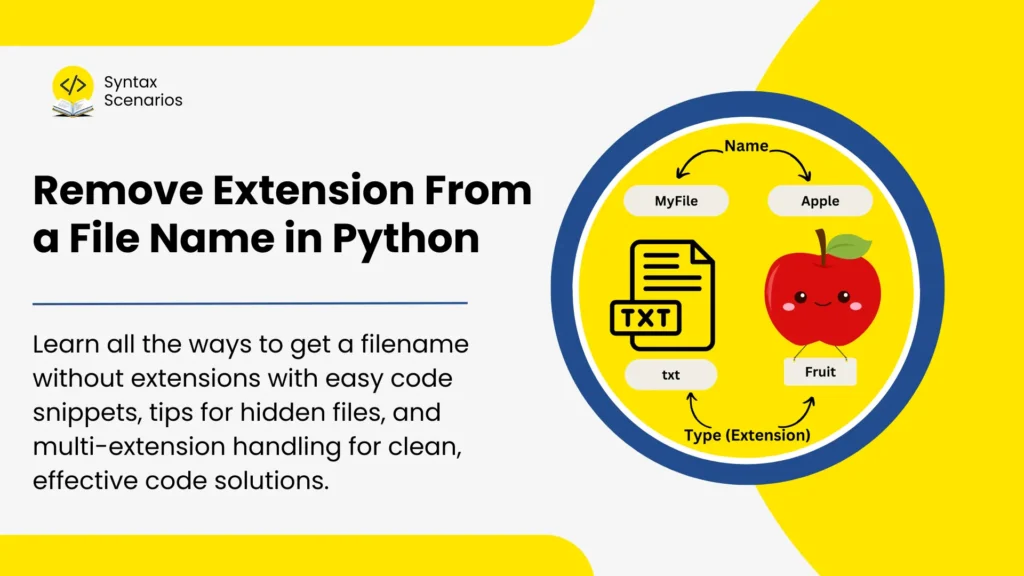 Get file name without extension in python