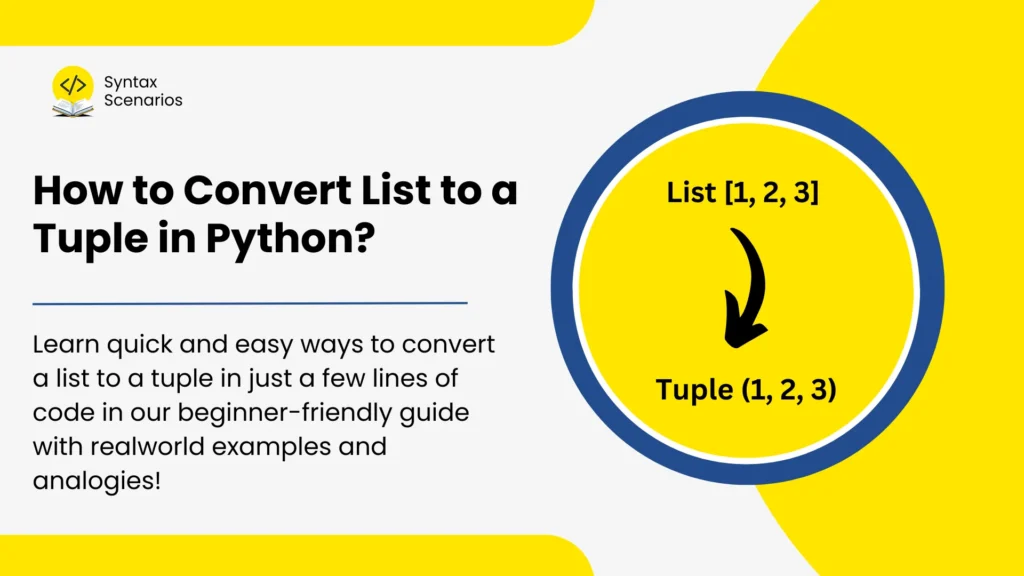 convert list into a tuple python