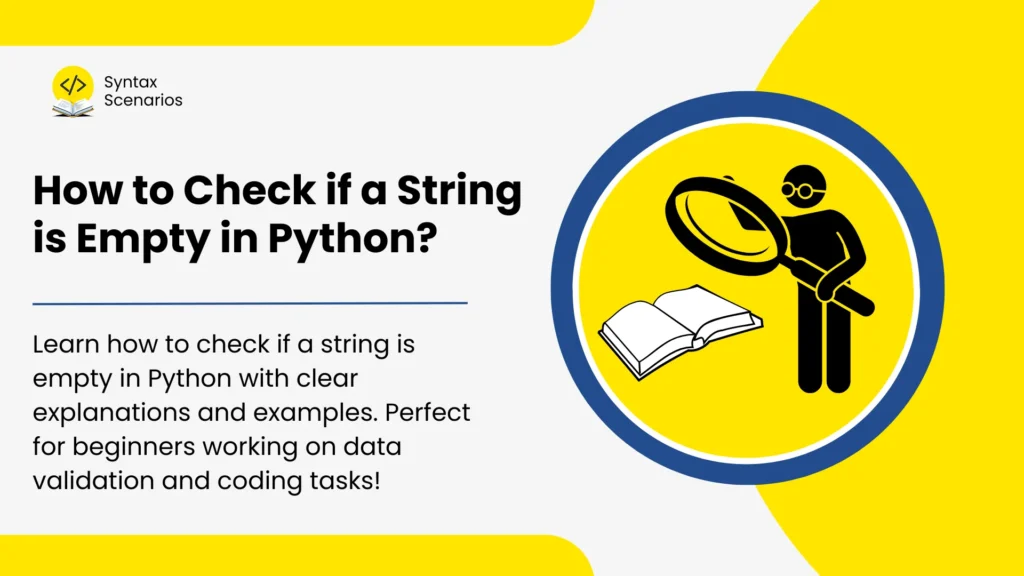 check if a string is empty in python