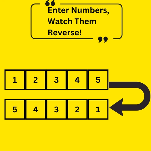 A sequence of numbers is reversed.