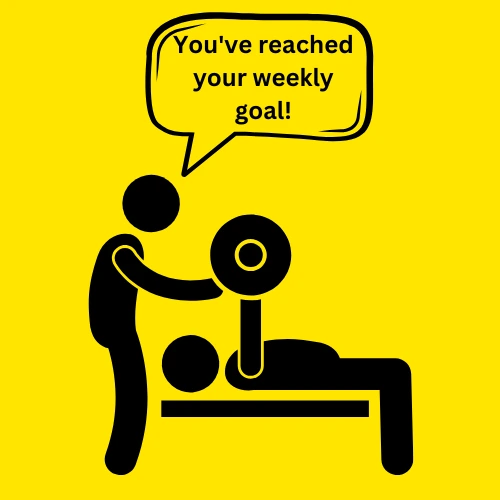 A trainer helps a person lifting weights.