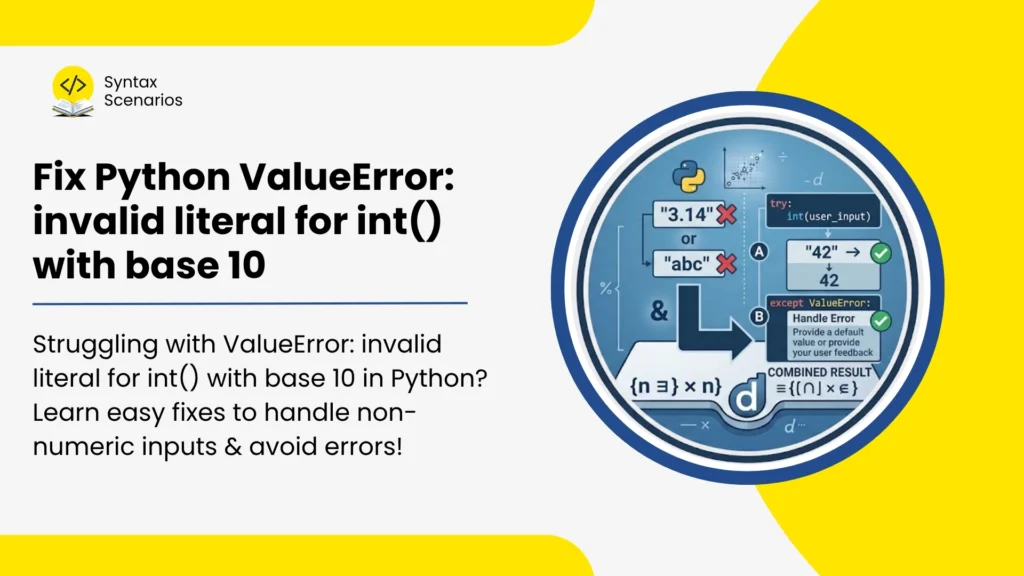 Fix Python ValueError: invalid literal for int() with base 10