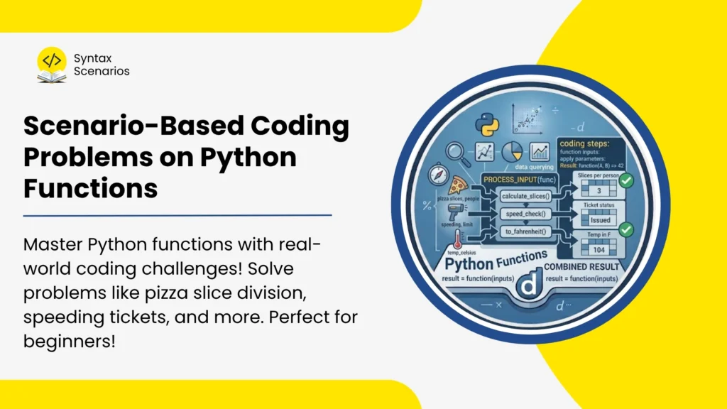 Scenario-Based Coding Problems on Python Functions