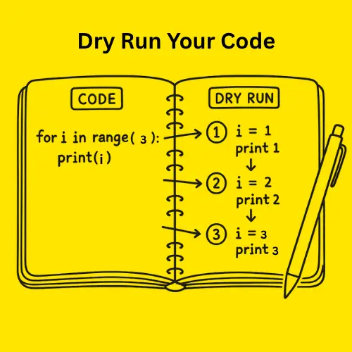 Code dry run steps